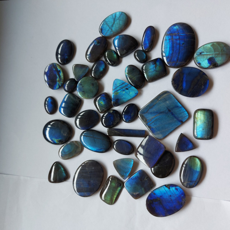 spectrolite gemstone cabochons parcel