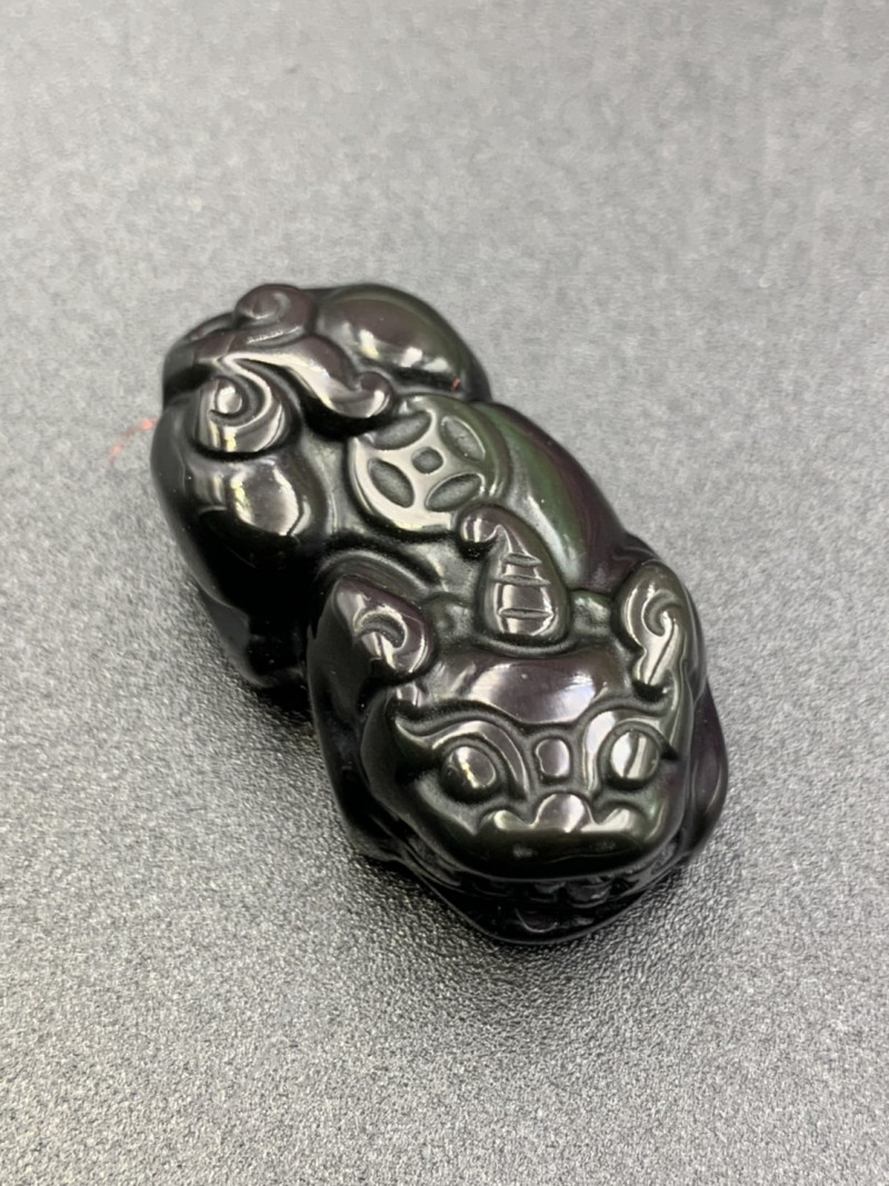 natural glass obsidian gemstone carving