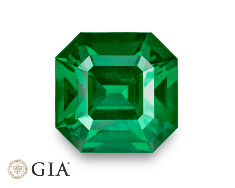 3.87 Ct. Emerald a ɛyɛ fɛ | Wɔatu fam wɔ Zambia | GIA na ɛgye ho adanseɛ |