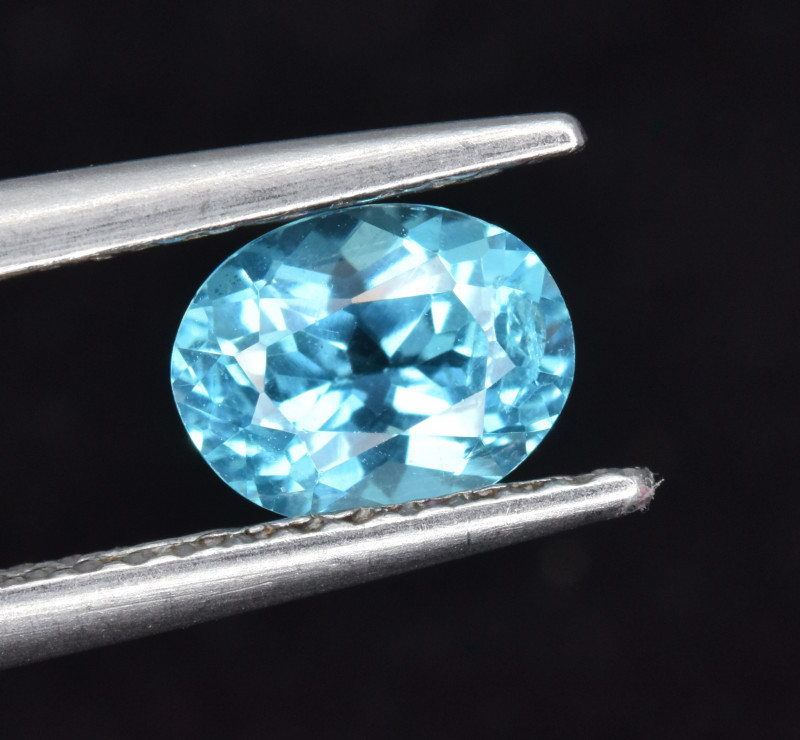 Natural Apatite 0.88 Cts Excellent Neon Blue Color