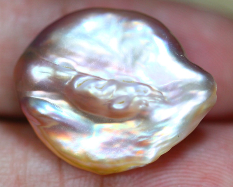 natural pearl gemstone south sea freeform