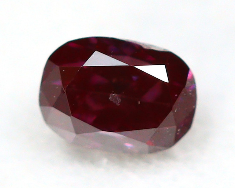 Red Diamond 0.11Ct Natural Vivid Purplish Red Diamond