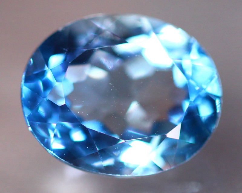 5.04Ct Natural Swiss Blue Topaz Oval Cut Lot Z419