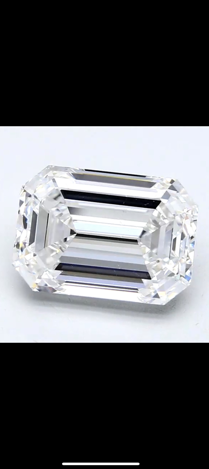 E Color Diamond~Emerald Cut 0.28Ct Beautiful Natural White Diamond Diamond