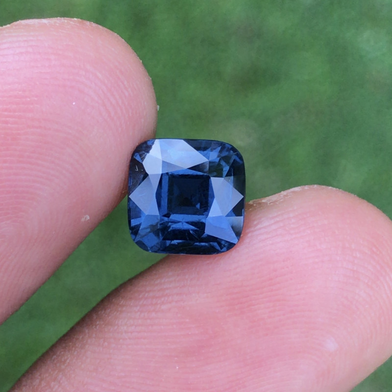 blue spinel gemstone faceted