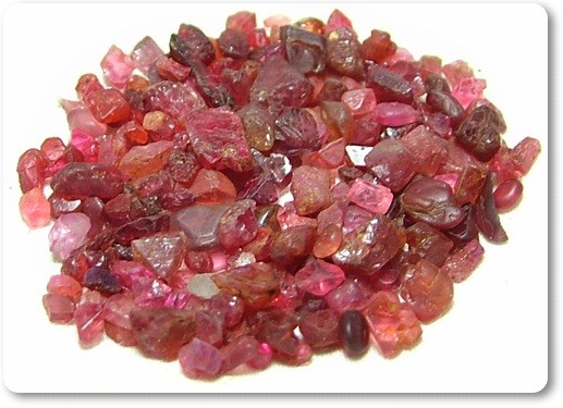 100 untreated natural madagascar red spinel rough