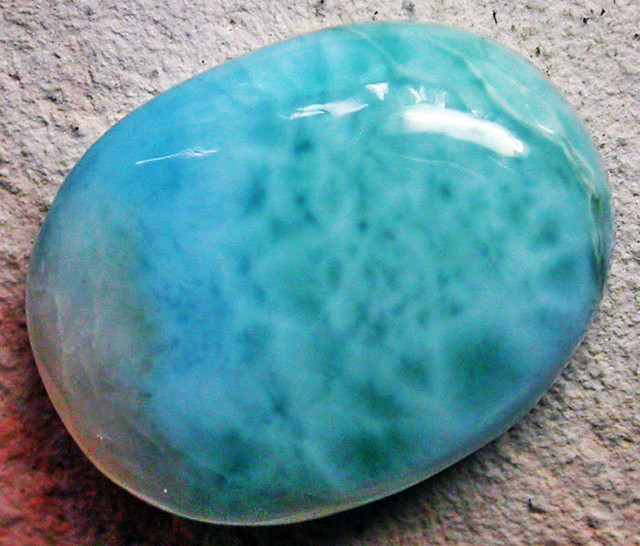 larimar polished stone