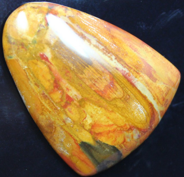 29.15 CTS PICTURE JASPER STONE CABOCHON TOP POLISH