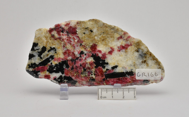 eudialyte specimen slice from greenland