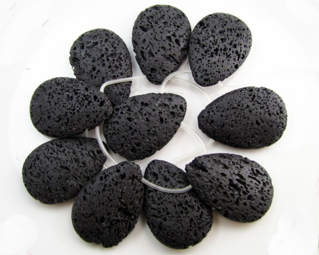 lava rock gemstone beads