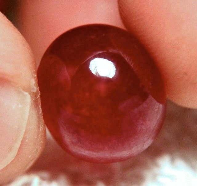 27.67 Ct. Transparent / Translucent Ruby Cabochon