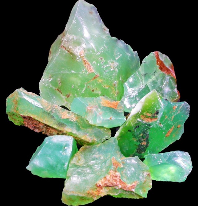 chrysoprase crystal parcel