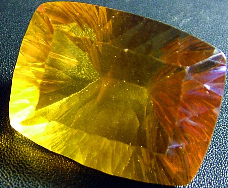 orange fluorite gemstone