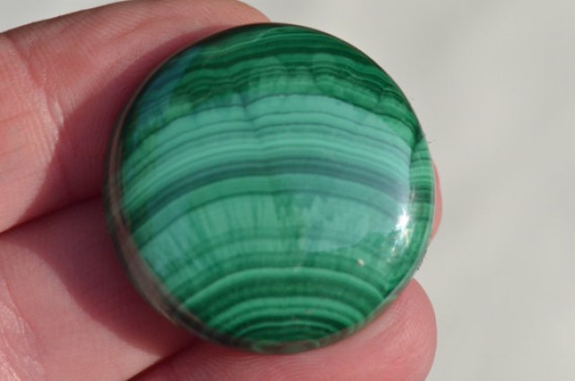 sale malachite round green 30mm 75ct aaa grade