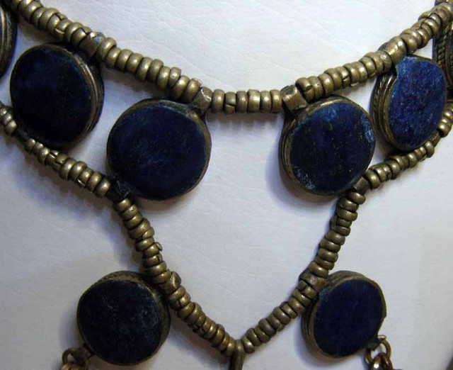 OLD HANDMADE LAPIZ LAZULI TIBETAN 