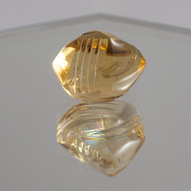 yellow scapolite gemstone freeform