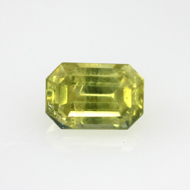 emerald cut yellow sapphire