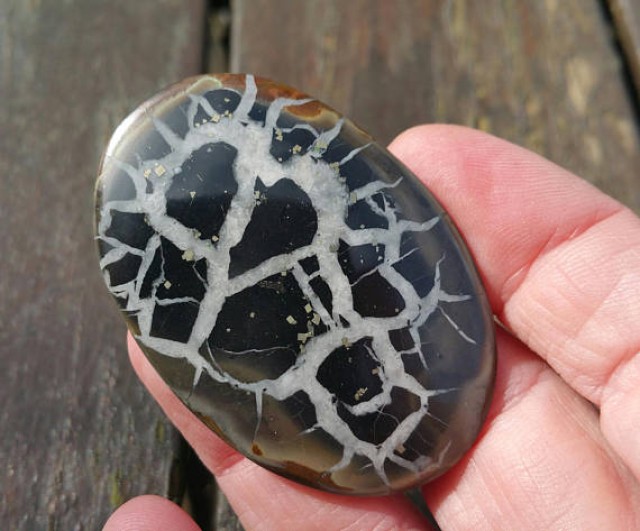 169cts,66x33x5mm Top quality Pyrite Septarian Cabochons Pyrite Septarian Gemstone Loose Stone Natural Handmade gemstone ZZ-5483