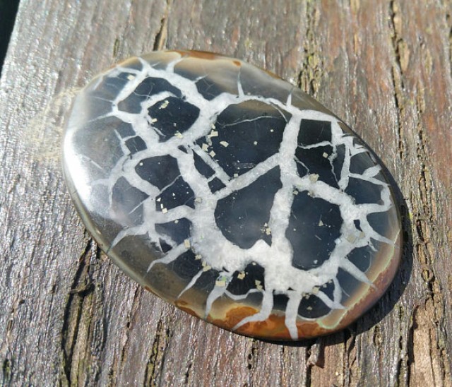 169cts,66x33x5mm Top quality Pyrite Septarian Cabochons Pyrite Septarian Gemstone Loose Stone Natural Handmade gemstone ZZ-5483