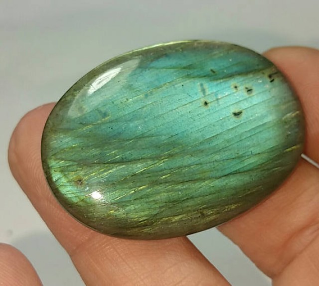 40mm labadorite cabochon oval cabochon 70ct 40 by 29 by 7mm