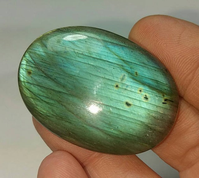 40mm labadorite cabochon oval cabochon 70ct 40 by 29 by 7mm