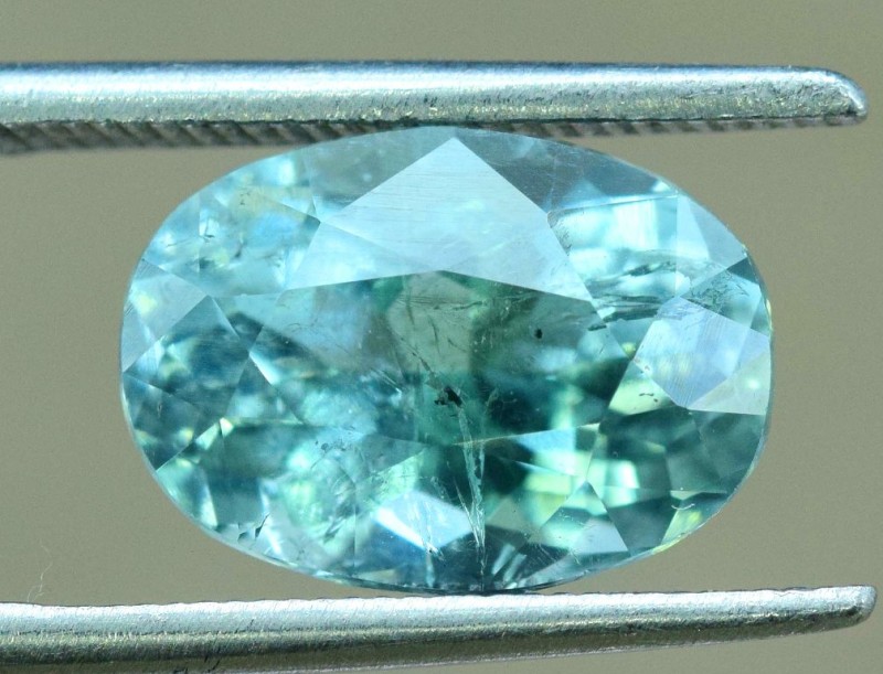3.65 cts Sea Foam Blue Color Natural Tourmaline Gemstone