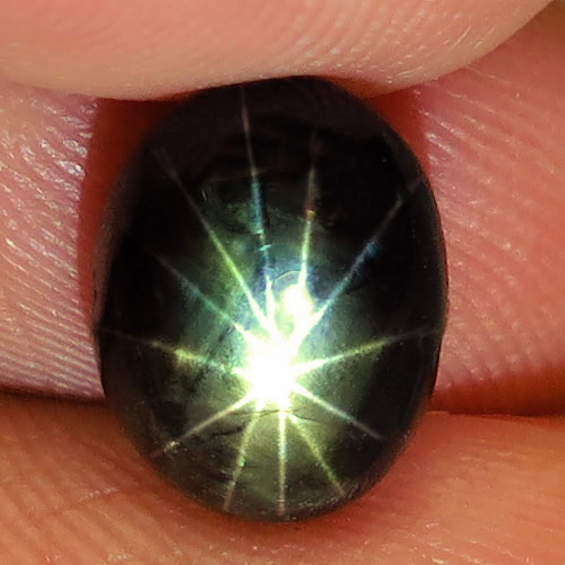 5.33 Carat 12 Rays Black Star Sapphire - Superb