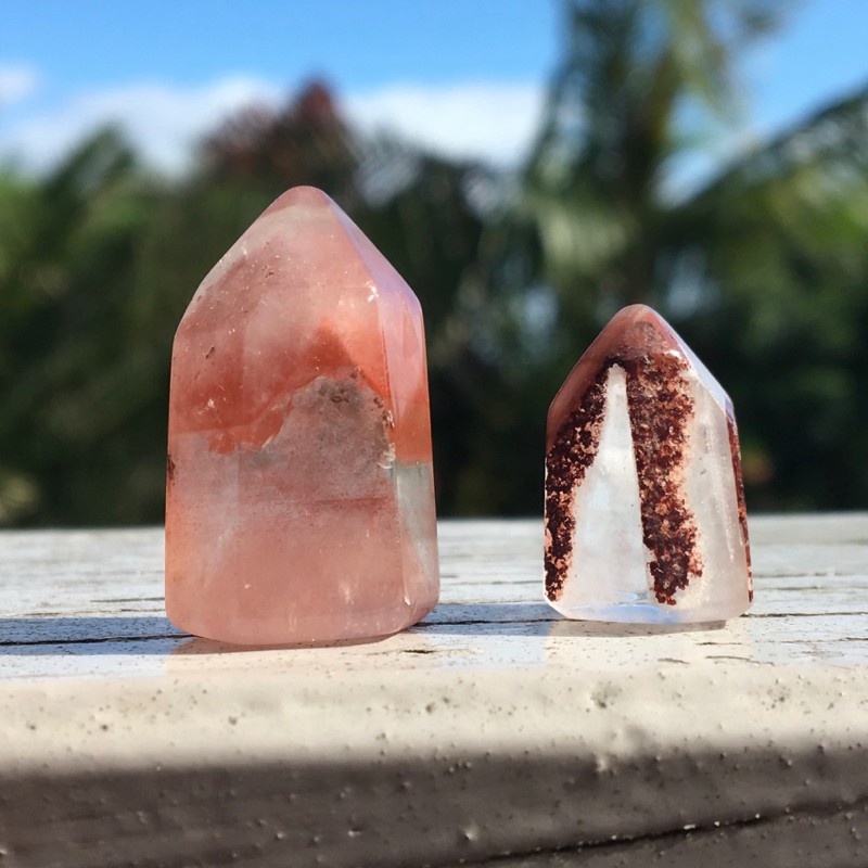 types of quartz - hematoid strawberry quartz gemstone