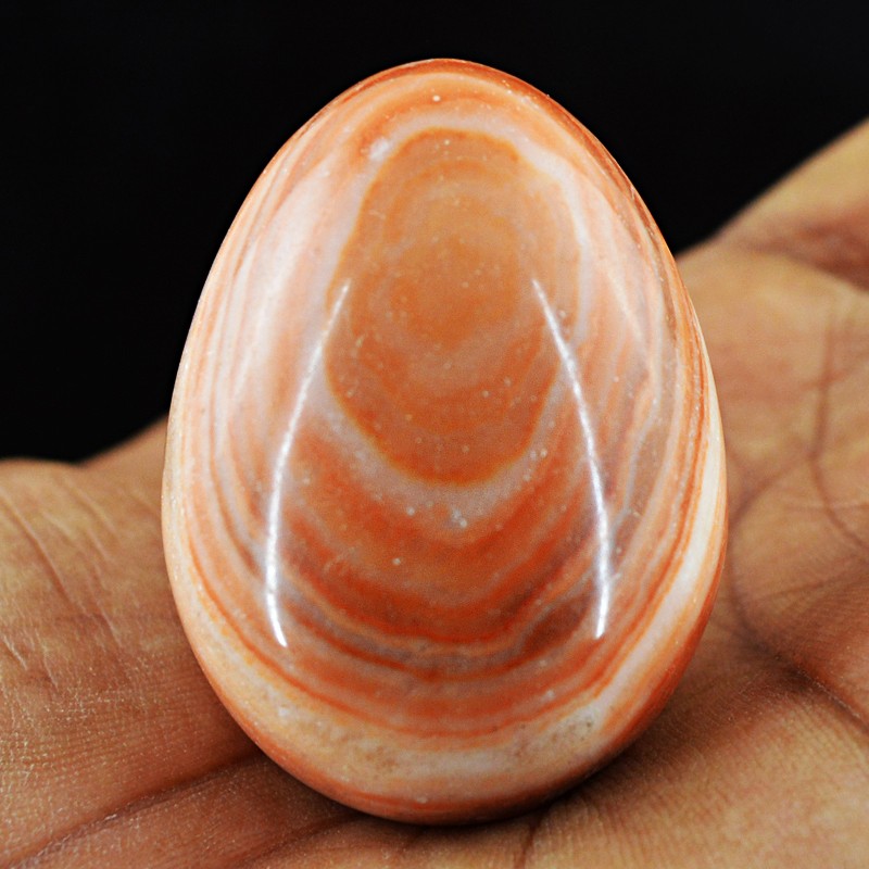 wave dolomite gemstone carving of egg