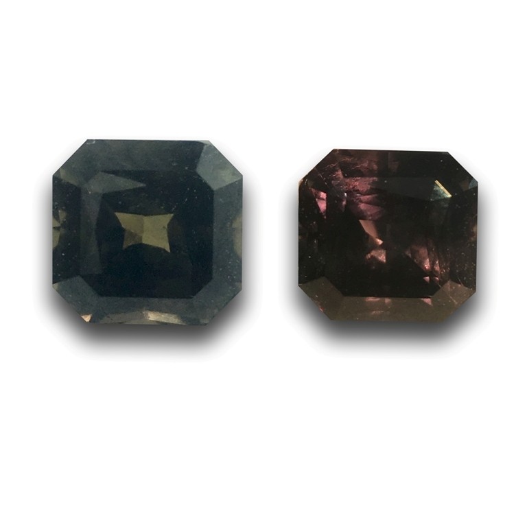 color changing brown sapphire gemstone