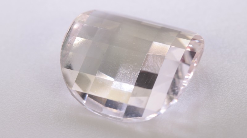 pink danburite gemstone faceted master cut