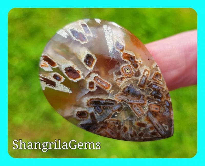 Natural Turkish Stick Agate. Cabochon Stick Agate. Cabochon Gemstone