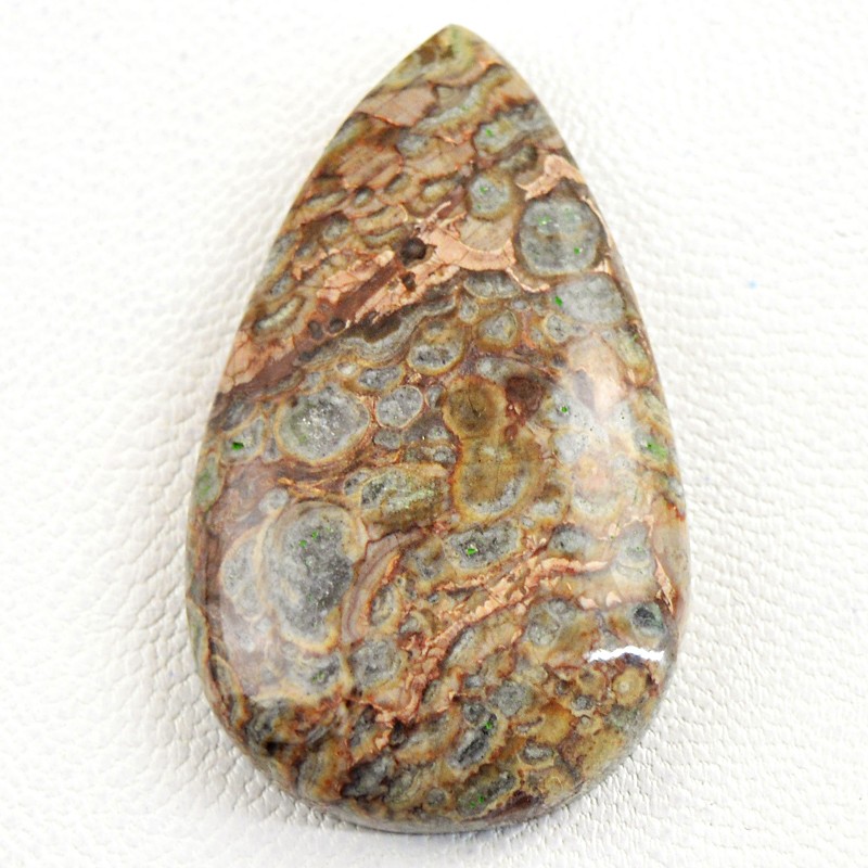 Genuine 65.00 Cts Mushroom Rhyolite Cabochon