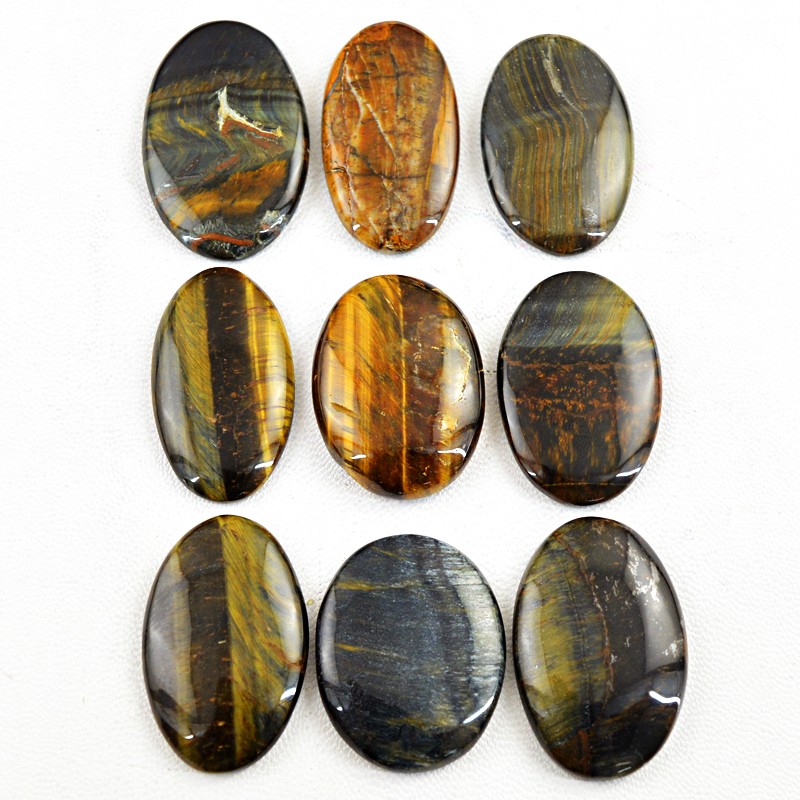 genuine 390 00 cts oval shape tiger eye untreated
