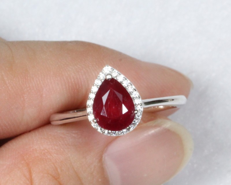11 7ct blood ruby 925 sterling silver ring us 11 7ct blood ruby 925 sterling silver ring us