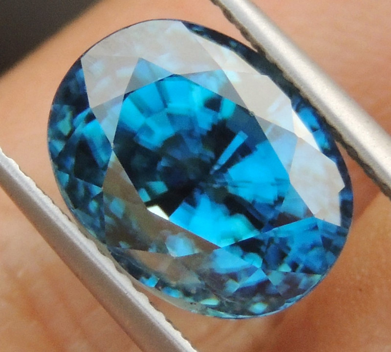 8.08cts, Blue Zircon, Top Color