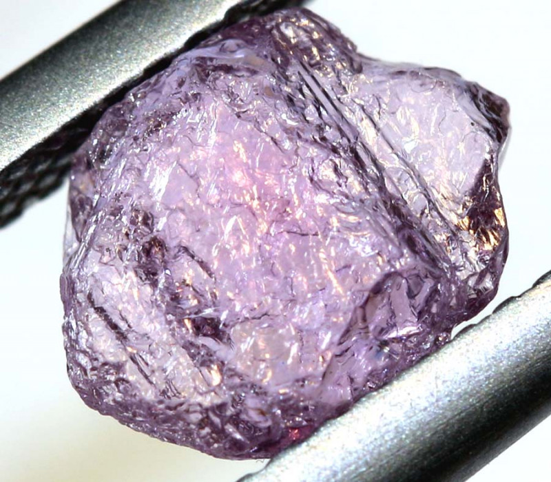 purple sapphire gemstone rough crystal specimen