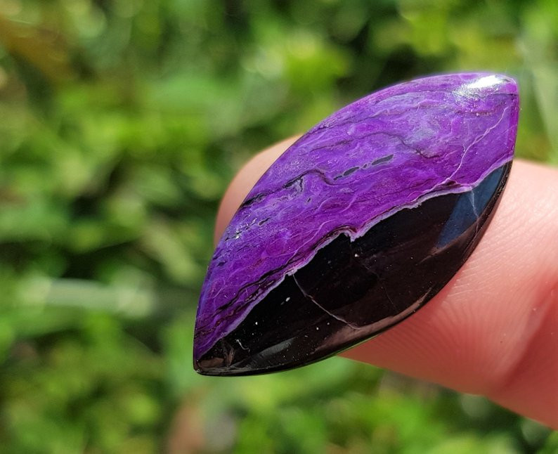 sugilite gemstone cabochon