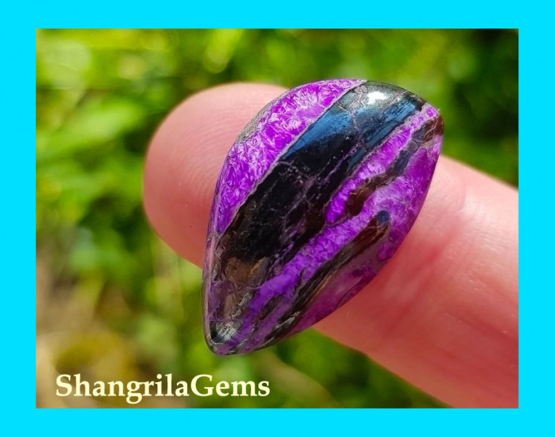24mm Sugilite Manganese cabochon purple AAA grade free form natural untreat