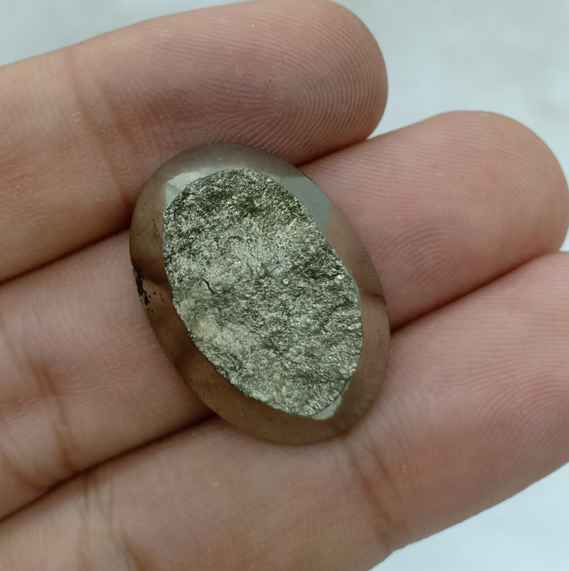 26x19mm Natural Pyrite Druzy Loose Gemstone VAF44