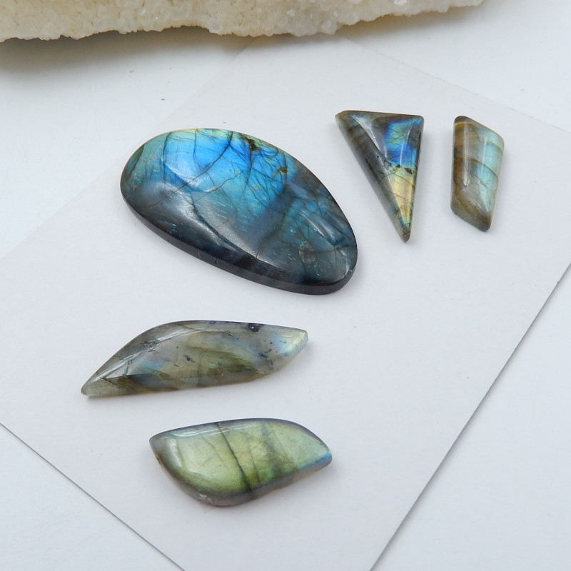Wholesale Natural Flashy Labradorite Faceted Cabochons