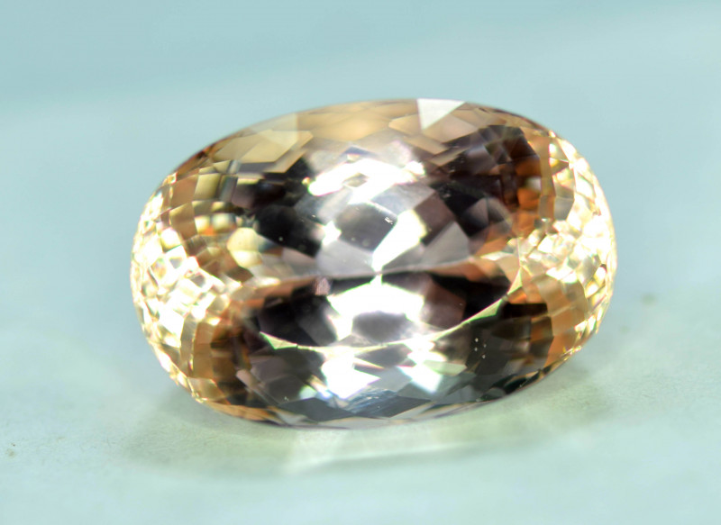 30 CT Natural Peach Color Loupe Clean Kunzite Gemstone