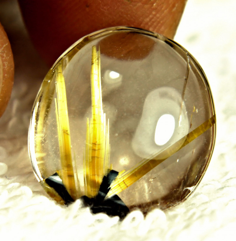 tourmalated quartz gemstone