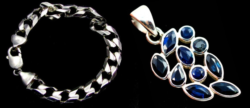 different types of silver jewelry