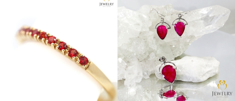 15th year anniversary ruby jewelry