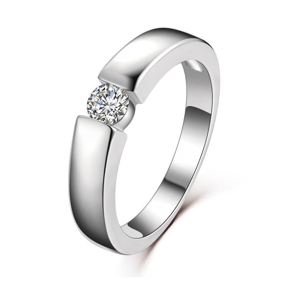 Tension setting sales engagement ring