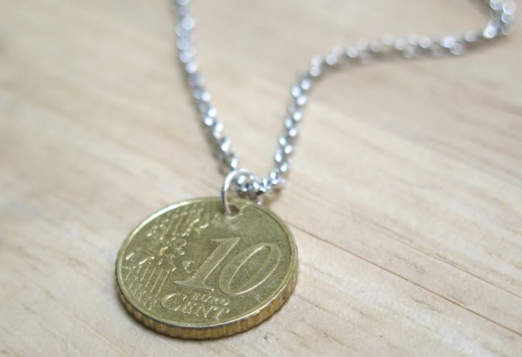 Jewellery made from hot sale old coins