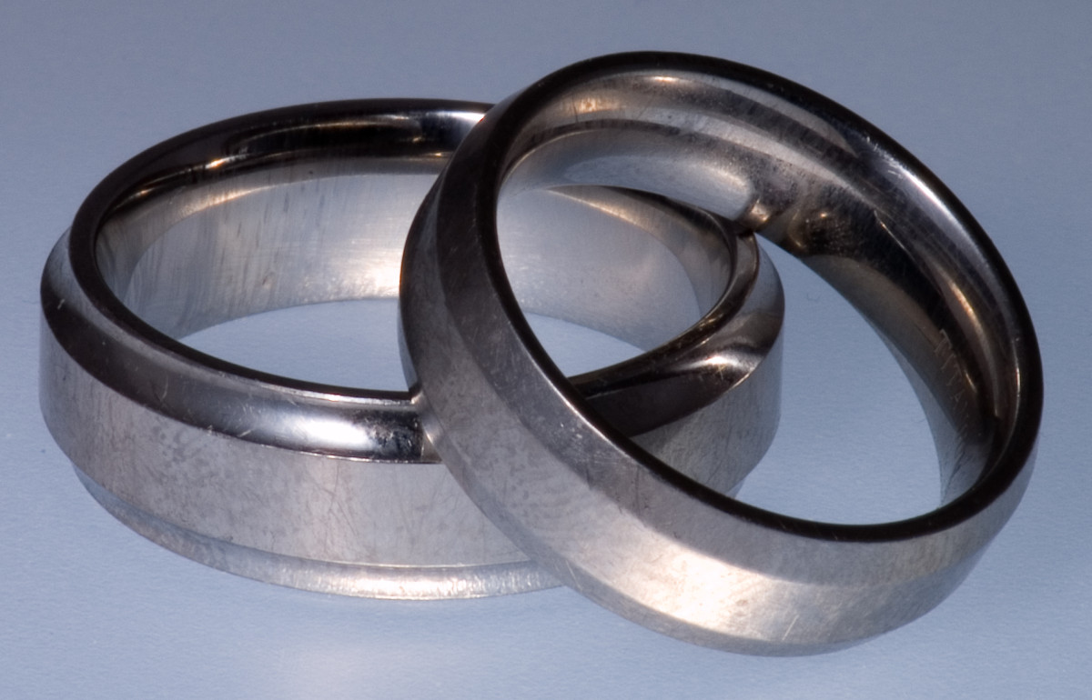 Titanium as compared to the various other jewelry metals such as