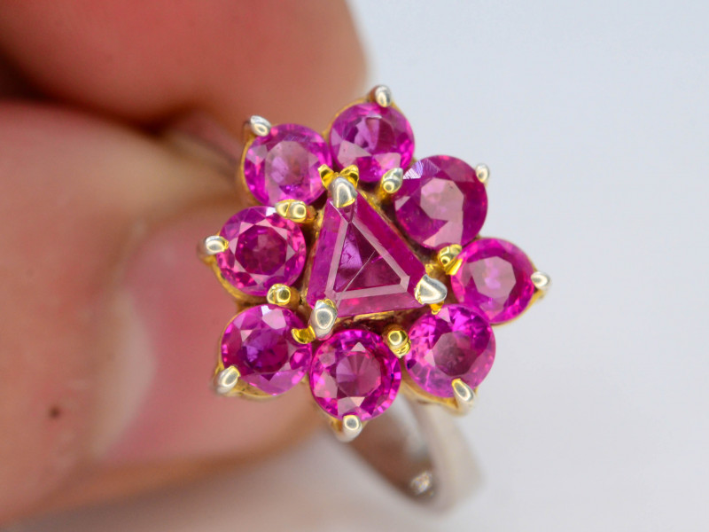 pink sapphire gemstone ring