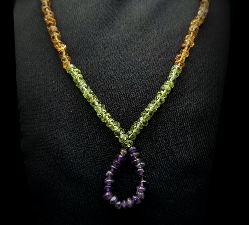 Genuine , Natural Amethyst , Citrine 